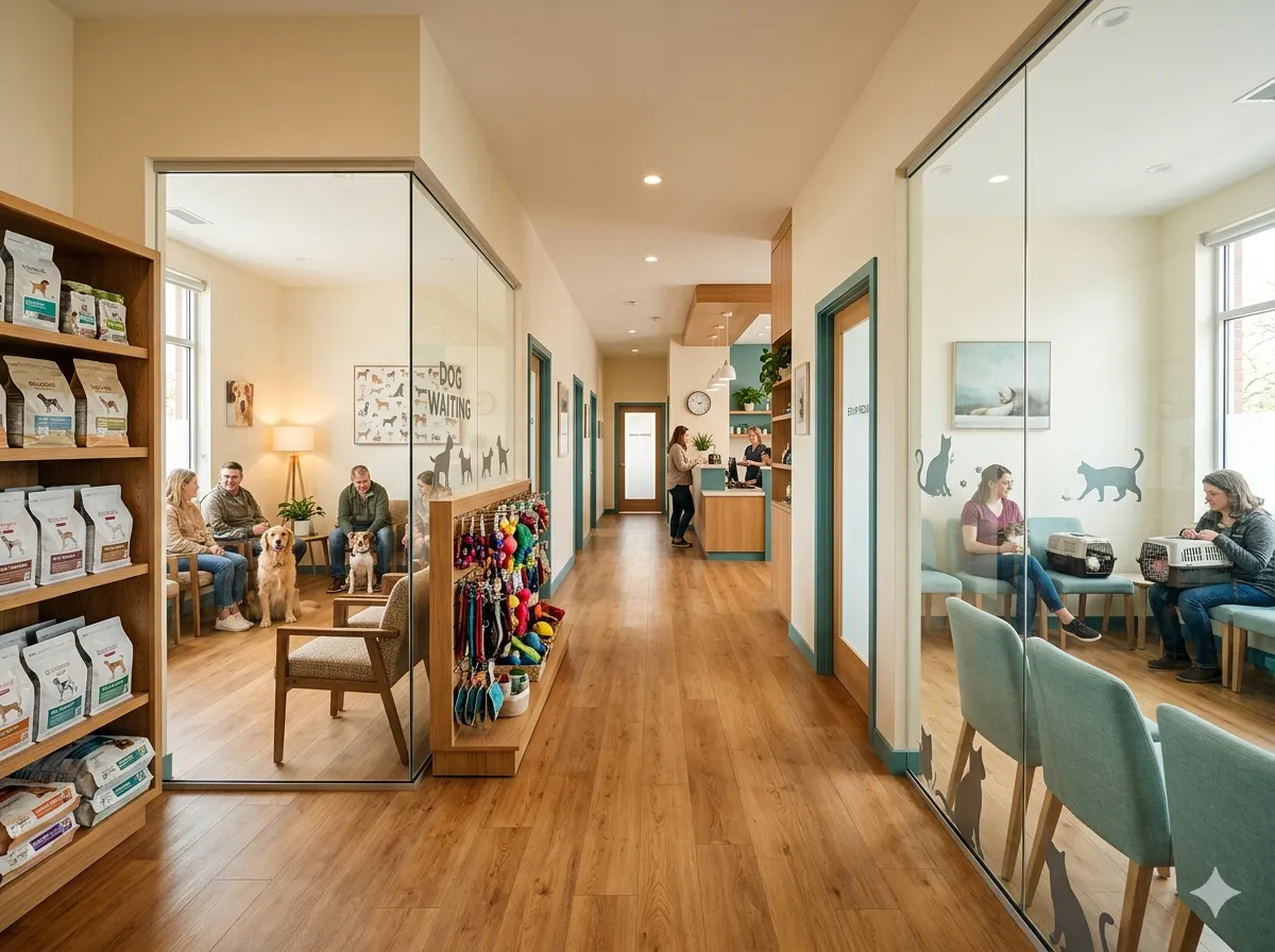 Interior da clínica veterinária CVLS